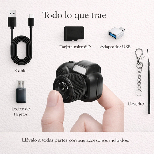 Cámara llavero Rewind